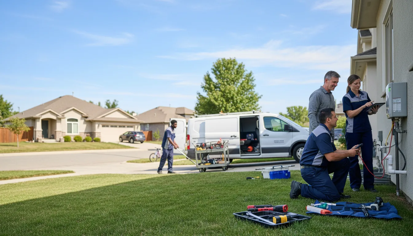 Tankless water heater service in Burns, KS